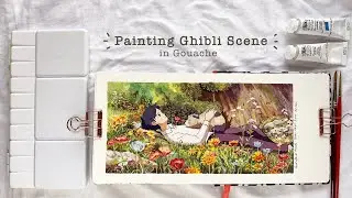 Painting Ghibli Scene With Gouache: Secret World of Arrietty