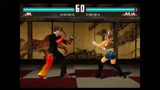 Tekken 3 Online - King,Jin,Hwo vs Hei,Julia,King