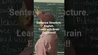 Sentence Structure|| English #brain #education #english #explorers