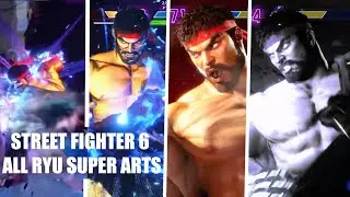 Street fighter 6 All Ryu super arts