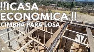 CASA ECONOMICA PROGRESIVA COLOCACION DE CIMBRA PARA LOSA