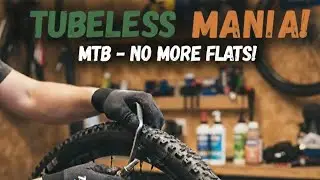 Tubeless mania! - MTB no more flats! #mountainbike 