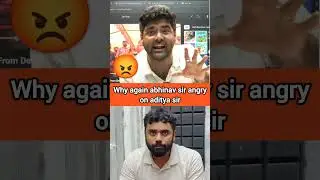 Abhinay sir angry on abhinav sir notanki | #abhinaysir #adityaranjansir #sscprotest #sscscamnews