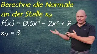 Normale an Funktion berechnen | einfach erkl&auml;rt