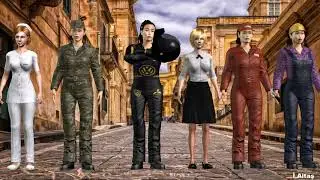 Character pack in iclone uniform in G5 Format 2. (Download free iclone character)