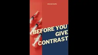 important notice before giving iv contrast
