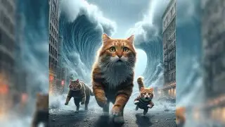 Cat story tsunami 🤯 #acat  #aicat #catstory #story