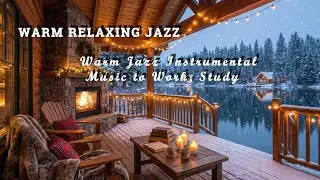 Warm Cozy Winter Jazz ❄️ Coffee Shop Ambience & Instrumental Music for Study / Sleep