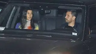 Kourtney Kardashian And Scott Disick Carpool To Jonathan Cheban's Brithday Party