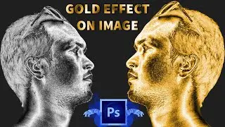 How to Gold effect on image ।Photoshop tutorial **Exclusive**