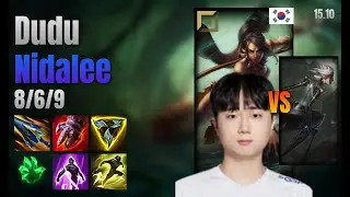 Dudu Top Nidalee vs Camille lol KR solo rank Full Game 15.10 | 두두 니달리 vs 카밀