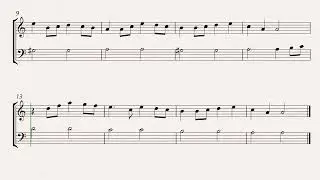 korobeiniki tetris theme oboe and cello sheet music