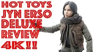 HOT TOYS MMS405 STAR WARS ROGUE ONE JYN ERSO DELUXE 1/6 SCALE FIGURE REVIEW 4K