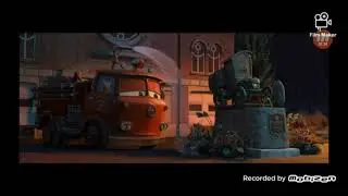 Cars Mater National The Movie (2007) Part 9 Sheriff Chase McQueen /Destroyed Radiator Springs