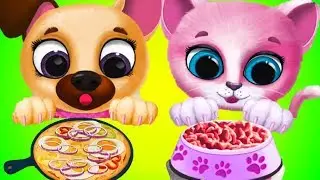 Fun Animal Care Kids Game - Hungry Pet Feeding by TutoToons - Best Baby Games