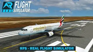 RFS Real Flight Simulator - TAKEOFF | Emirates - Airbus a320-200