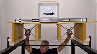 Demonstration of a Sagging Floor Being Raised to Level.