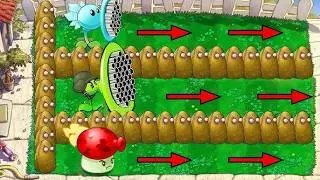 PLANTS VS ZOMBIES BATTLEZ || Snow Pea Gatling Pea Fume Shroom vs ALL Zombie Gargantuar Dr.Zomboss