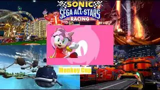 Sonic & SEGA All Stars Racing (Wii) Monkey Cup (Amy Rose)
