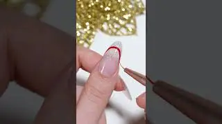 This Sparkly RED French Manicure Will STEAL The Show ✨ Easy Tutorial