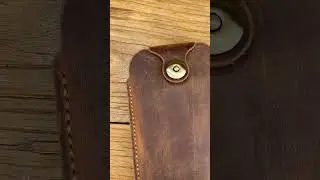 Hand-Stitching a Leather iPhone Case | #leathercraft  #handmade  #iphonecase