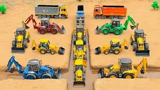 JCB 5CX and Tata truck 2518 Washing | jcb tractor video | jcb cartoon | gadi 