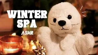 ASMR | Snowy Mountain Hotel Spa Massage ❄️ （water sound, layered sound, roleplay)