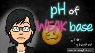 Dissociation constant of weak base | Calculating pH of weak base in water -Dr K