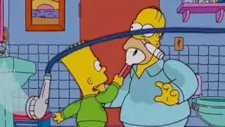 Homer Fights with bart