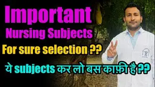 Important Nursing Subject for nursing officer preparation | nursing important topics #nursingofficer