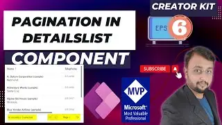 Power Apps: Fluent UI Details List Pagination with Creator Kit