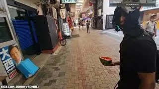 Johnny Somali smashes watermelon, scares Japanese local after viewer calls him Psychopathic Andy