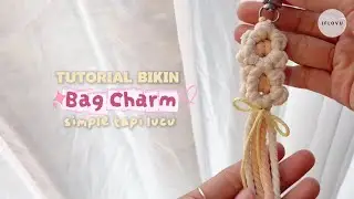 Easy Macrame Daisy Bagcharm Tutorial Version 2