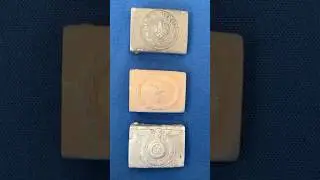 Различные типы пряжек для ремней немецких вооруженных сил времен Второй мировой войны (Вермахт).