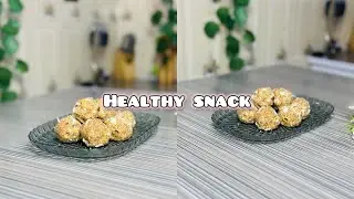 Kids snack// peanut, dates, and oats snack// Healthy snack