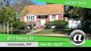 Short Sale Home Auction Uniondale, NY - 877 Henry St