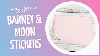 Barney & Moon Stickers // New Year Sale