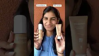 FOUNDATION vs BB CREAM 🤷&zwj;♀️Which one will YOU choose  ❓#foundation #bbcream #makeup #youtubeshorts