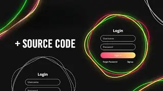 Animated Login Form using HTML and CSS