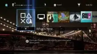 PS4 Dynamic Theme - American City NYC BB Brooklyn Bridge
