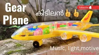 Gear plane Toy / Unboxing Transparent Gear plane  🤩🤩