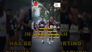 Indore Subah has been supporting the Infantry Marathon for 7 consecutive years. #indorisubah #indore