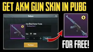 How to get AKM GLACIER skin free in pubg mobile.