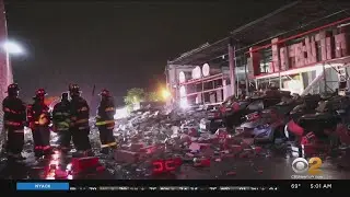Severe Weather Causes Building To Partially Collapse