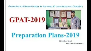 GPAT-2019: Preparation plan and Reference books