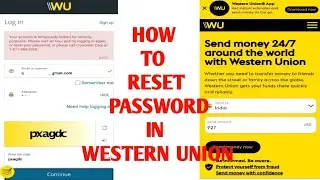 Western union your account is locked for security purposes problem solved || how to reset password