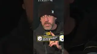 Aaron Rodgers was not pleased with the media's questions tonight #NFL #Steelers #AaronRodgers