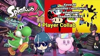 Splatoon 2 Live Stream Splatfest Online Matches Team Mushroom Vs. Team Star Finale 4 Player Collab