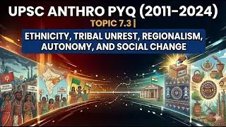 UPSC Anthro PYQ (2011-2024) Topic 7.3 | Ethnicity, Tribal Unrest, Regionalism, Auto & Social Change