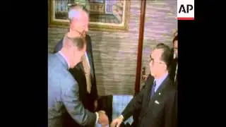 SYND 30 8 75 US DEFENCE SECRETARY JAMES SCHLESINGER IN JAPAN